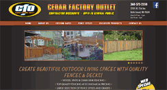 Desktop Screenshot of cedarfactoryoutlet.com